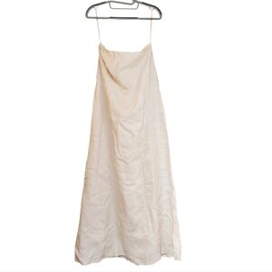 Quince NWT 100% European Linen Strapless Maxi Dress XS/S